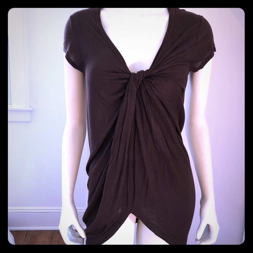 Soft sexy gathered jersey top